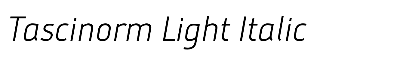 Tascinorm Light Italic